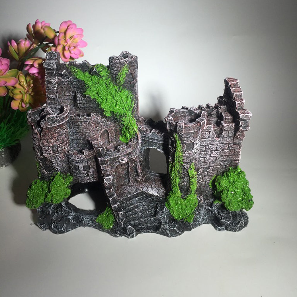 Transform Your Aquarium with Our Fish Tank Resin Castle Decoration